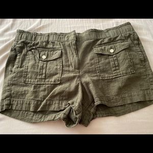 Loft Army Green Shorts